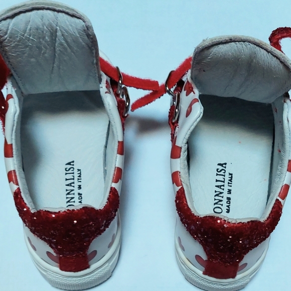 NEW Monnalisa sneakers with glittery velcro straps - Picture 2 of 5